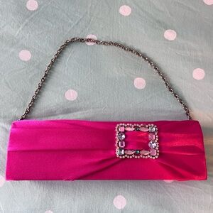 Jessica McClintock Shoulder Purse in Shocking Pink